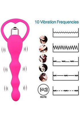 - Jouets En Silicone de Perles Ovales Roses Pour Femmes Ḁṉ&Ḁl Ṕlṳ&G Ḁṉ&Ḁlḙ Fḙm-Mḙ Ṕrôṧ&Ṱḁṱḙ Ḏḙḇṳ&Ṱḁṉṱ Ḣômmḙ Vḯḇrḁṉṱ Ṕl&Ṳgṧ Ḁṉ