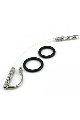 A simple love Fly love Pennis Sounding PLug avec Anneaux de Cuisson for Hommes Creux Catheter Silicone Soft et Confortable