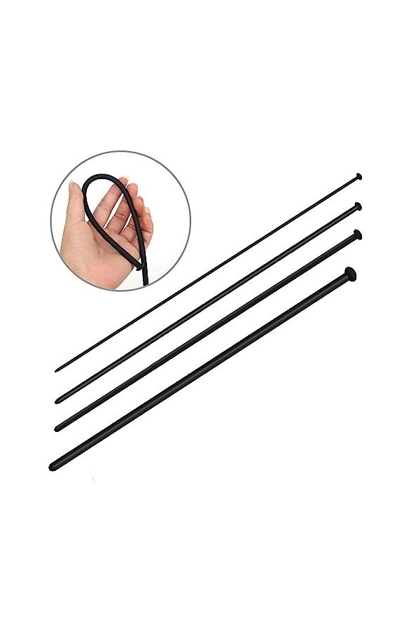 Jeu de prise urétrale en silicone lisse et droite jouet adulte de stimulation dexpansion masculine