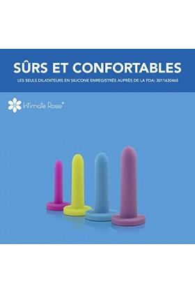 Dilatateurs Intimate Rose en Silicone pour Femmes & Hommes, Tailles 1-4
