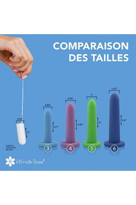 Dilatateurs Intimate Rose en Silicone pour Femmes & Hommes, Tailles 3-6