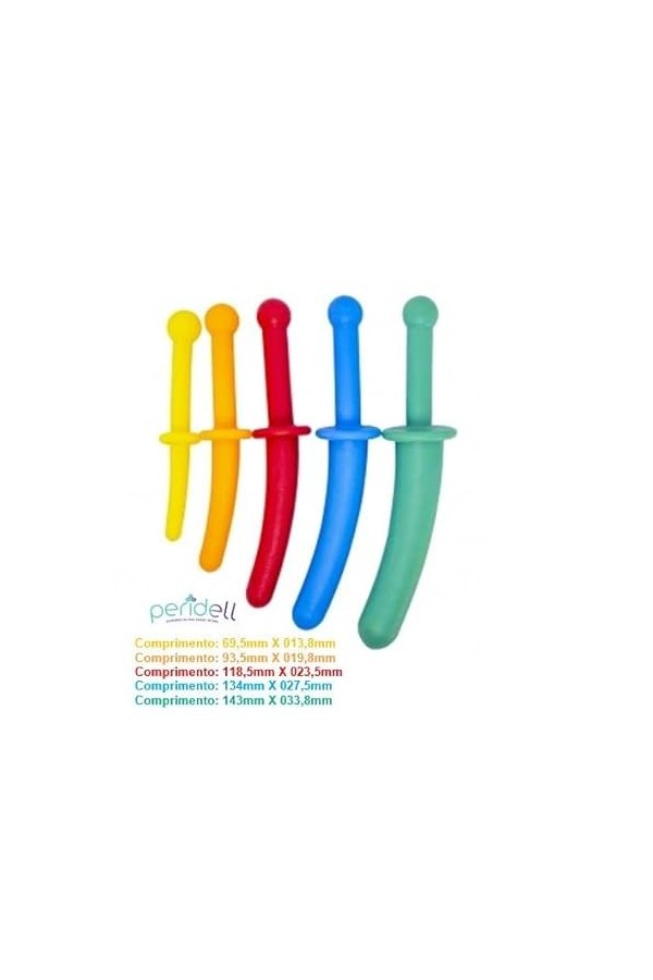 Peridell Kit 5 Dilatateurs Vaginaux et Anaux Anatomiques, flexibles et peut être acquise en salle de bain Maria Kit 5 Dilatat
