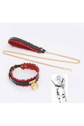 Collier Tour de Cou en Cuir Dentelle pour Femmes Costumes