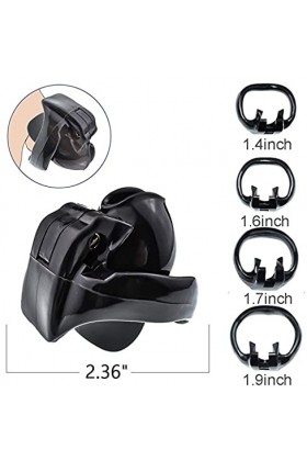 Cage de jour noire, petit design, anneau dentraînement pour hommes avec 4 anneaux -F145