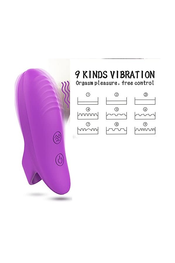 TeidEa Døigt Vibrant Śéxuél Doigthine Vibrateur Finger Šëxtoyse Plaisir Femme Point G Puissant Discret Vá Et Vient Petit A13B