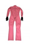 Combinaison Catsuit en Latex rose Sexy,&nbsp;&nbsp;&nbsp;vêtements moulants en caoutchouc pour combinaison fétichiste pour femmes
