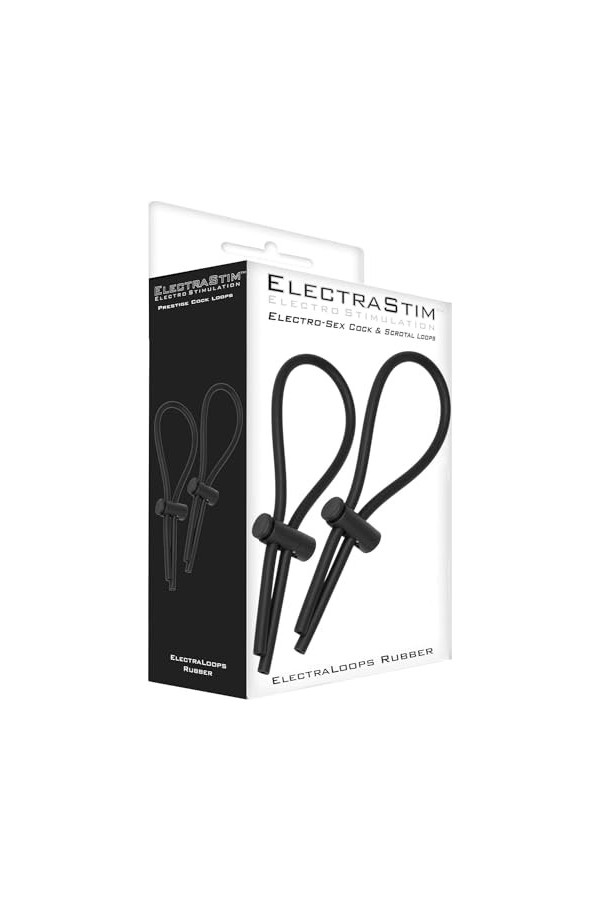 WJE Electrastim Caoutchouc Queue Ajustable et Boucle de Scrotum + Electro-Stimulation