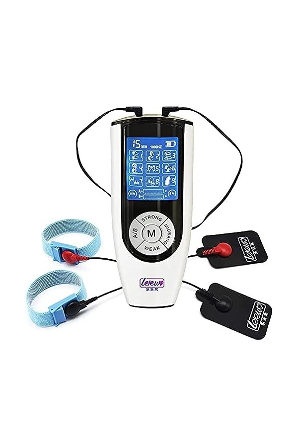 Électrode Autocollant Choc Électrique Adulte Jouet Homme Anneau Double Contrôle Double Sortie Hôte Fort Sexy Jouets