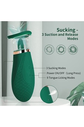 TeidEa Fen À Distance Sé? TôyśS Femme Rose Langue Vìbrante Pour Femme Vìbro-Masseur Suceur Point G Puissant Silencieux,Sé?Tô