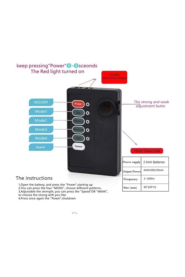 MADELL Huahuashijie Électro Stimulateur Electro Anneaux Et Électro Stimulation Musculaire - Rééducation, Massages, Soins de K