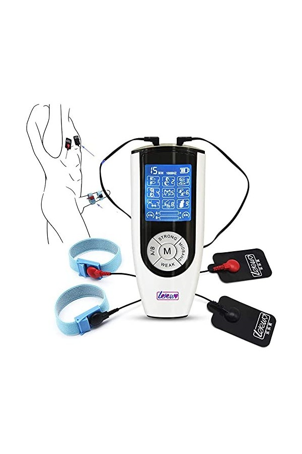 MADELL Électrode Autocollant Choc Électrique Adulte Jouet Hômmé Anneau Double Contrôle Double Sortie Hôte Fort Šéxy Jouétš