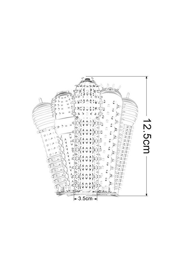 Gaine Penien réaliste Manchon de Verrouillage pour Homme Penis Crystal Manchon de pénis pour Hommes Thread Extension Cock Sle