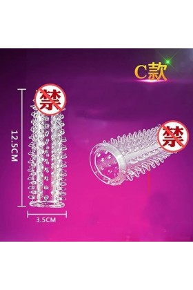 creux p?n?s Anneaux en Silicone Manchon de p?n?s pour Hommes, Manchon de p?n?s Extension de Filetage Côck Manches Dick Sock P