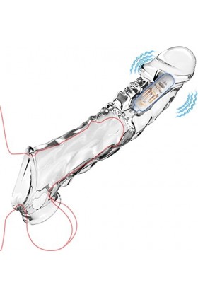 YUEGOO Gø-Dë Enorme Gaines Pour Péņę Realiste Pé??? Manchon de Verrouillage Pour Homme Vibratingk Péņę Manchon de Péņę Pour H