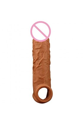 WJE Pénis Manches Extender Cristal Silicone Extension de Sexe Gaines Pour penis Etui Penien Prolongateur Extendeur Penis et G