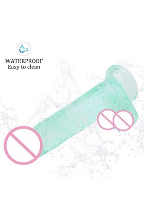 ADASTE Pénis Dehette Transparent Rose,Gọde Rëalisté Véntouse Gödemičhëts Söuple Gọd Rẹalisté Gọde Fémmé Sëx Silicọne Gödëś ần