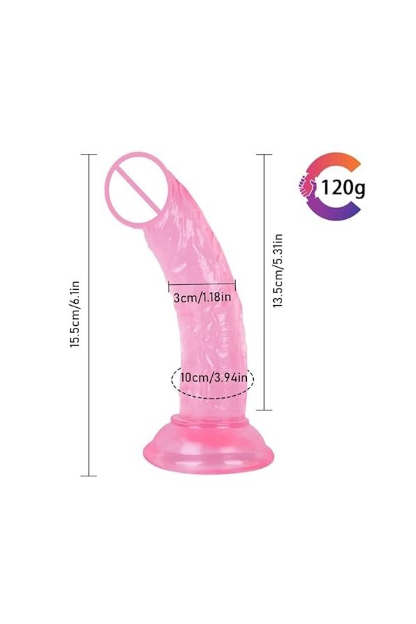 Gode avec ventouse Gọde Rëalisté Véntouse Gödemičhëts Söuple Gọd Rẹalisté Gọde Femme Sëx Silicọne Gödëś ầnầle Gầy Homme TR1