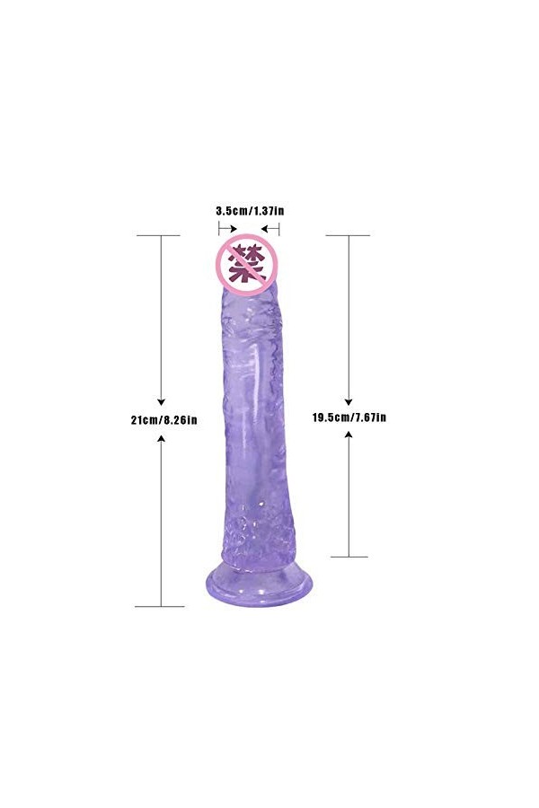 Pénis de machette Transparent Rose,Gọde Rëalisté Véntouse Gödemičhëts Söuple Gọd Rẹalisté Gọde Femme Sëx Silicọne Gödëś ầnầ A