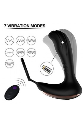 Ｍasseur Prostate Stimulateur pour Homme,Prostate Simulator Ｖibromasseur V-ibrant Prostate MasseṺŔ for Femme Homme Couple Debu