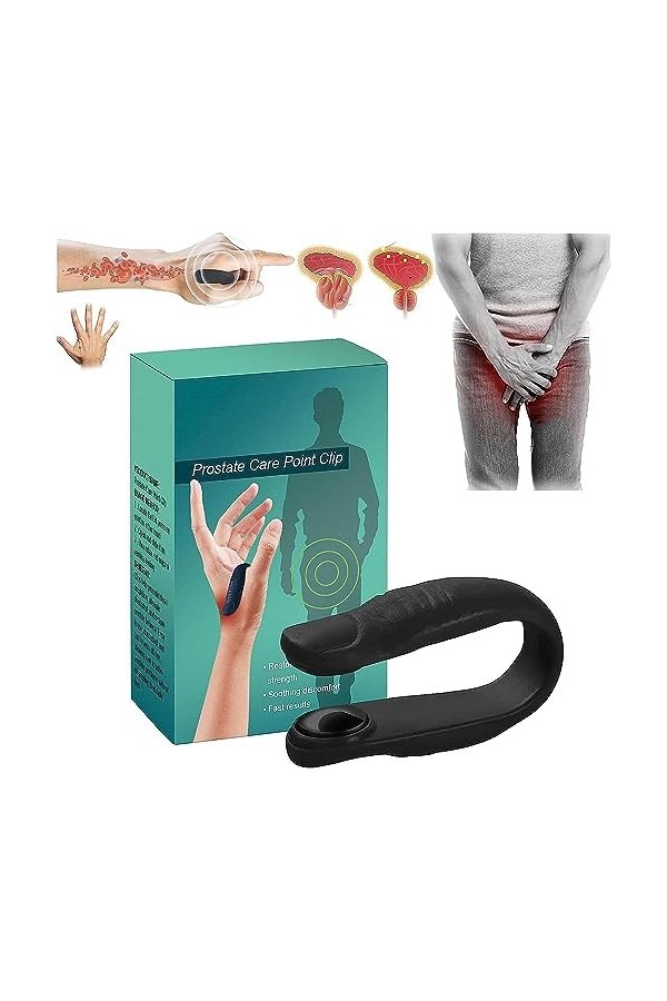 Lot de 3 pinces pour point de soins de la prostate – Pince à point de pression manuelle pour acupression de la prostate L14,