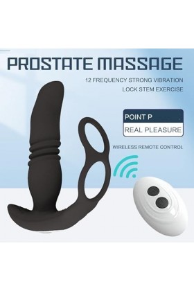 Électrique Silicone Jouets P-stimulateur à Distance sans Fil pour Les Hommes de la Prostate modèle Fun Masseur modèle sans Fi