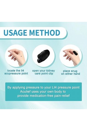 Clip de point de soin de la prostate AcuPlus, Clip de point de pression de la main dacupression, Agrafe de point de pression