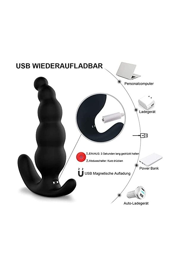 Électrique Silicone Jouets -stimulateur à Distance sans Fil pour Les Hommes de la Prostate modèle Fun Masseur modèle sans Fil