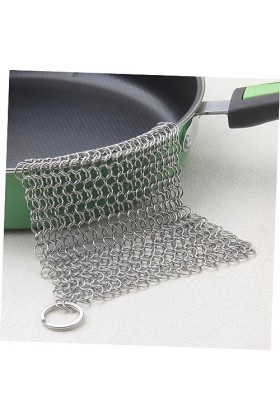 Healifty Épurateur En Acier Inoxydable Nettoyeur En Fonte Pot De Lavage Enchaîné