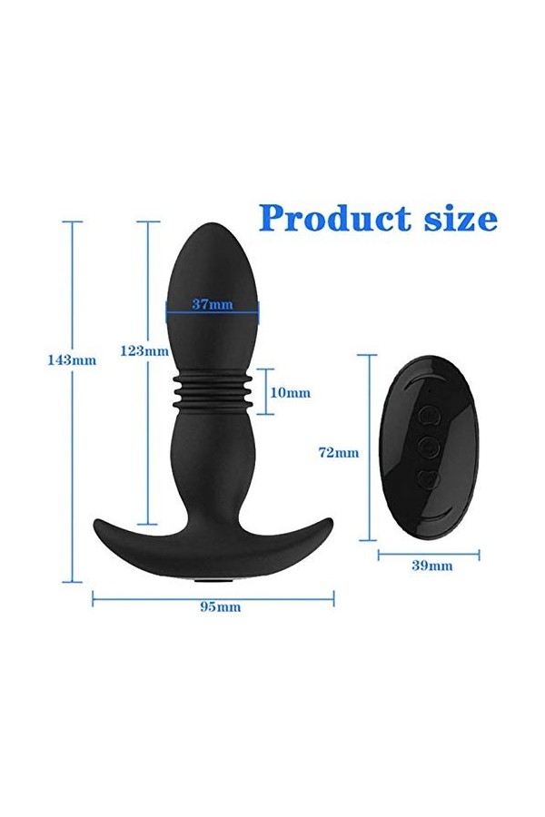 Prostàté Plúg Masseur Prostatique télécommandé Vibrant pour Homme - Vibromasseur sex Plúg Ànâlé Fémmé Débutante Homme GB-1202