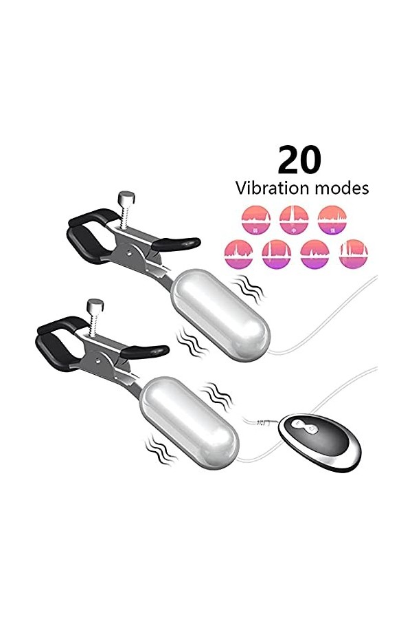 Stimulateur tétons télécommandé vibrant Po07 masseur de poitrine électrique vibration stimulateur