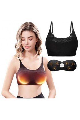 VesanA Soutien-Gorge Électrique de Massage des Poitrine USB Appareil de Massage pour Raffermir les seins, Accélère La Circula