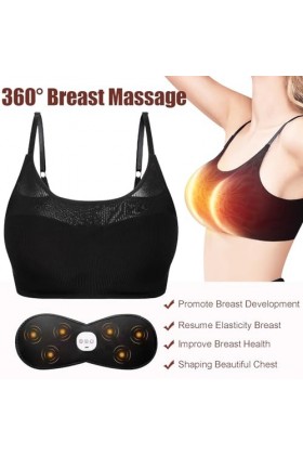 VesanA Soutien-Gorge Électrique de Massage des Poitrine USB Appareil de Massage pour Raffermir les seins, Accélère La Circula