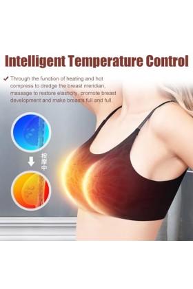 VesanA Appareil de massage électrique de la poitrine, stimulateur dagrandissement intelligent des seins, noir, taille unique