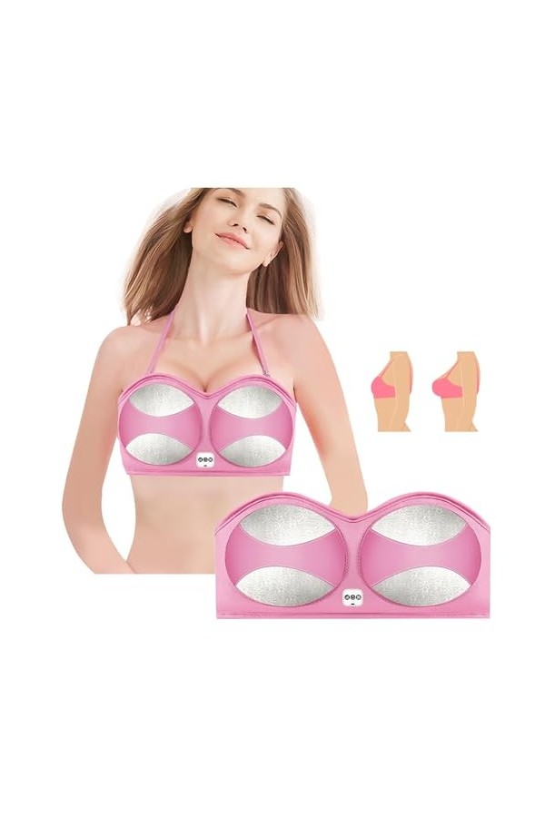 VesanA Soutien-gorge de massage électrique des seins, Soutien-gorge de soins des seins sans fil, appareil de massage de levag