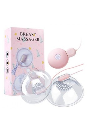 EsHals Stimulateurs Mammaires Pour F???Es Extrang Stimulateur de Mamelons Seins Masseur de Poitrine Électrique Vibration Stim