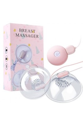 EsHals Stimulateurs Mammaires Pour F???Es Extrang Stimulateur de Mamelons Seins Masseur de Poitrine Électrique Vibration Stim