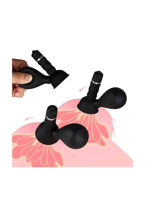 ṁasseur de Ṗoitrine électrique Vibration PO02 ⱣomⱣe mamelon Agrandissement du Sein Coussin de Massage Stimulateur