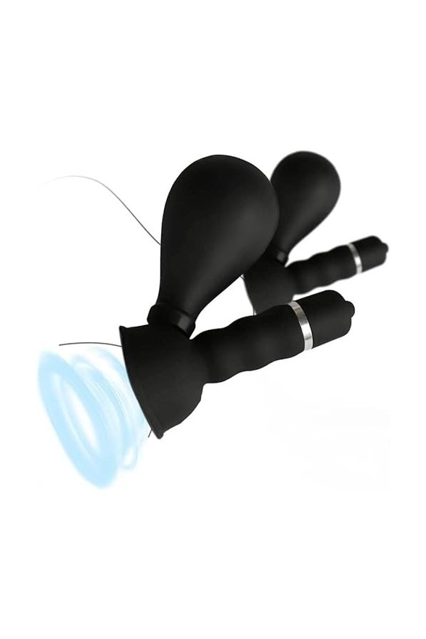 Silicone Mammaire Mamelon Vibrateur E02 Masseurs pour les seins Dispositif De Soin du Sein À Double Tasse