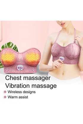 Masseur de Poitrine, Masseur délargissement de Poitrine Fil, Anneau en Acier Wra Réglable pour Aide à la Chaleur Utilisation