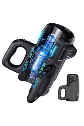 YAODFYL Masturbâteur Succion Électrique Homme, 10 Télescopiques,Homme Sex Masturbateurs Masculins Masturbeuse Orale Érotique 