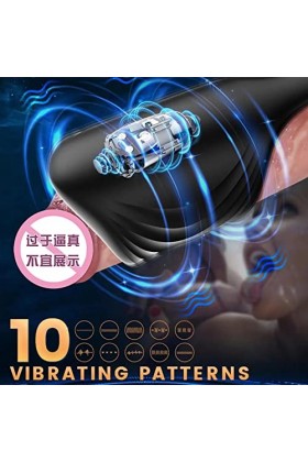 QISTES Massager Masculin Relaxation CoupeTasse de Masturbation Vibrateurs de Peṇis Massage Automatique Hómme Manuel Male Mast