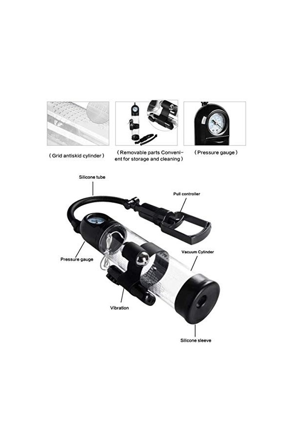 Pompe Pénis Agrandissement Vacuum Manuelle,Masturbâteur Homme Succion,Augmenter et de Prolonger la Durée du T-shirt realiste 