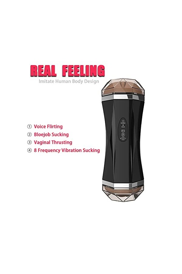 Masturbeuse Homme Mains Libres Hómme Manuel Cup Masturbation Homme Doux Va Et Vient Succio? ORale Masturbation télescopique +