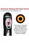 Masturbâteur Va et Vient Automatique Rechargeable Homme,Sextoyse Vaginette Ultra Réaliste Succion,Masturbeuse Homme Electriqu
