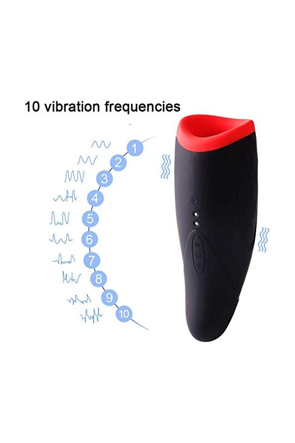 Appareil de Massage pour Homme,Cup Måštürbắteur Electrique Homme Automatique Va et Vient Vîbråņt Chauffant şucěur, 3D œuf Maš