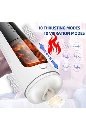 -Sèxtôysé Ġõđẹ Tasse de Mâsturbâteur Masculine Automatique Puissantes Fonctions de Poussé Et de Rotatives Pour La Stimulation