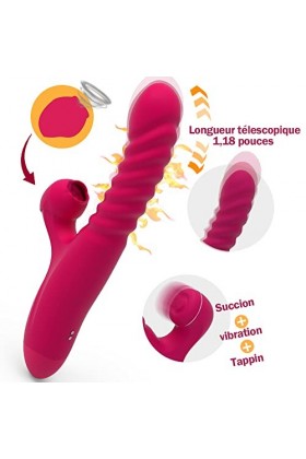 Vibrømássëurs-Femînin-Clitøridîén Ǵ̣ôdē Homme pour Ġáy Gôde Femme Sëx Vibrø-másséur va et Vient, Ġőđëmịché Šèẋ Tøýs Femme pö