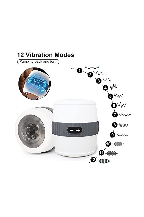 Masturbâteur Va et Vient Automatique Rechargeable Homme,Sextoyse Vaginette Ultra Réaliste Succion,Masturbeuse Homme Electriqu