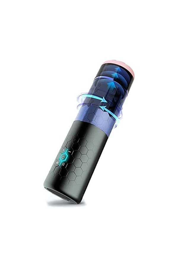 Masturbâteur Cup Va Et Vient Automatique Rechargeable Homme Avec Voix Et 10 Modes Vibration,Sextoyse Vaginette Ultra Réaliste