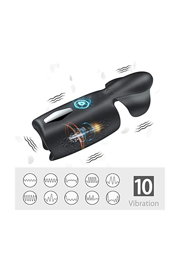 Suceur Tasse de Masturbation Masculine Automatique Puissantes Fonctions de Poussé et de Rotatives Pour la Stimulation du Péni